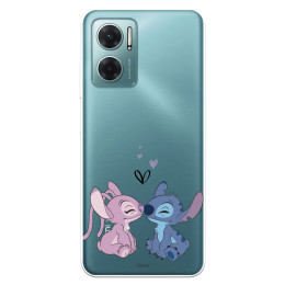 Funda para Xiaomi Redmi 10 5G Oficial de Disney Angel & Stitch Beso - Lilo & Stitch