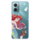 Funda para Xiaomi Redmi 10 5G Oficial de Disney Ariel y Sebastián Burbujas - La Sirenita