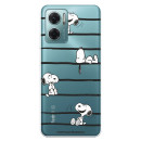 Funda para Xiaomi Redmi 10 5G Oficial de Peanuts Snoopy rayas - Snoopy