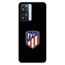 Funda para Oppo A57s del Atlético de Madrid Escudo Fondo Negro  - Licencia Oficial Atlético de Madrid