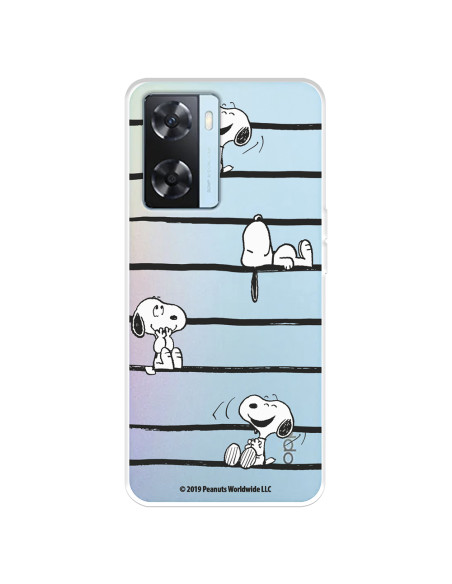 Funda para Xiaomi Redmi A2 Oficial de Peanuts Snoopy rayas - Snoopy