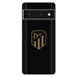 Funda para Google Pixel 7 Pro del Atlético de Madrid Escudo Dorado Fondo Negro  - Licencia Oficial Atlético de Madrid