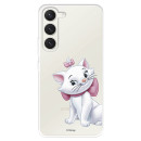 Funda para Samsung Galaxy S23 Oficial de Disney Marie Silueta - Los Aristogatos