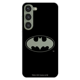 Funda para Samsung Galaxy S23+ Oficial de DC Comics Batman Logo Transparente - DC Comics