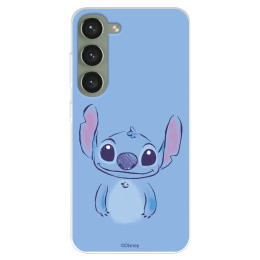 Funda para Samsung Galaxy S23+ Oficial de Disney Stitch Azul - Lilo & Stitch