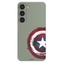 Funda para Samsung Galaxy S23+ Oficial de Marvel Capitán América Escudo Transparente - Marvel