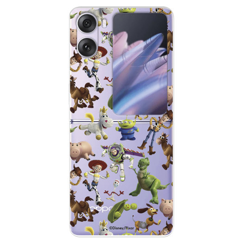 Funda para Oppo Find N2 Flip Oficial de Disney Muñecos Toy Story Siluetas - Toy Story