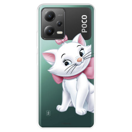 Funda para Xiaomi Poco X5 5G Oficial de Disney Marie Silueta - Los Aristogatos