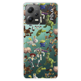 Funda para Xiaomi Poco X5 5G Oficial de Disney Muñecos Toy Story Siluetas - Toy Story