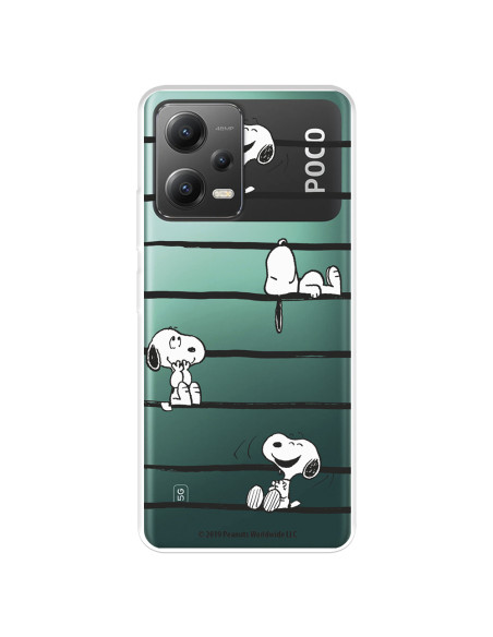 Funda Para Oppo Find X2 Lite Oficial De Peanuts Snoopy Rayas