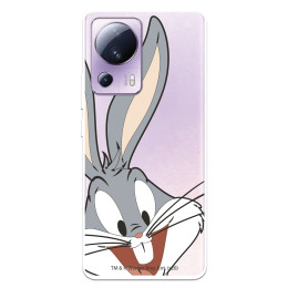 Funda para Xiaomi Mi 13 Lite Oficial de Warner Bros Bugs Bunny Silueta Transparente - Looney Tunes