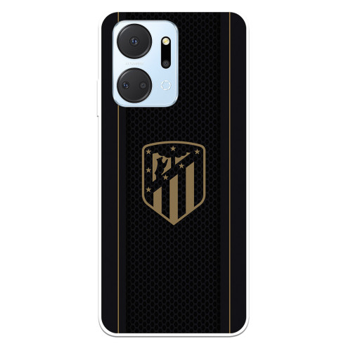 Funda para Huawei Honor X7A del Atlético de Madrid Escudo Dorado Fondo Negro  - Licencia Oficial Atlético de Madrid