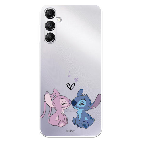 Funda para Samsung Galaxy A14 5G Oficial de Disney Angel & Stitch Beso - Lilo & Stitch