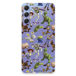 Funda para Samsung Galaxy A34 5G Oficial de Disney Muñecos Toy Story Siluetas - Toy Story