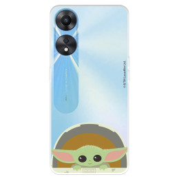 Funda para Oppo A78 5G Oficial de Star Wars Baby Yoda Sonrisas - The Mandalorian