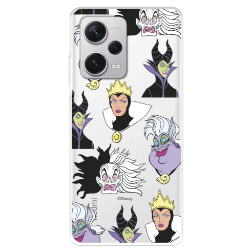 Funda para Xiaomi Redmi Note 12 Pro Plus Oficial de Disney Villanas Patrón - Villanas Disney