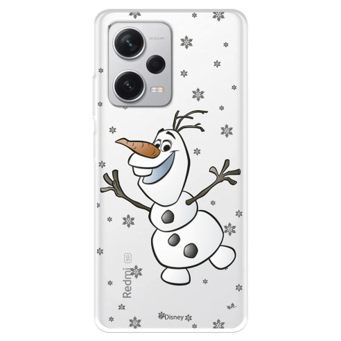 Funda para Xiaomi Redmi Note 12 Pro Plus Oficial de Disney Olaf Transparente - Frozen