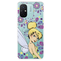 Funda para Xiaomi Redmi 12C Oficial de Disney Campanilla Flores - Peter Pan