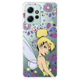 Funda para Xiaomi Redmi Note 12 4G Oficial de Disney Campanilla Flores - Peter Pan