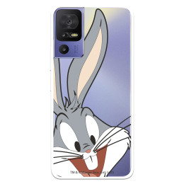 Funda para TCL 40 SE Oficial de Warner Bros Bugs Bunny Silueta Transparente - Looney Tunes
