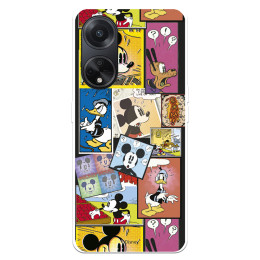 Funda para Oppo A98 5G Oficial de Disney Mickey Comic - Clásicos Disney