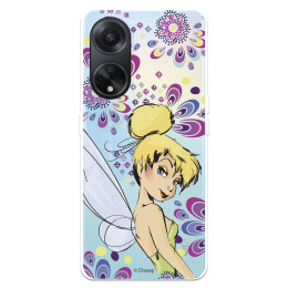 Funda para Oppo A98 5G Oficial de Disney Campanilla Flores - Peter Pan