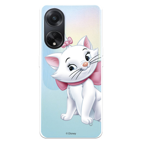 Funda para Oppo A98 5G Oficial de Disney Marie Silueta - Los Aristogatos