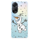 Funda para Oppo A98 5G Oficial de Disney Olaf Transparente - Frozen