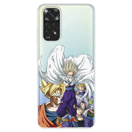 Funda para Xiaomi Redmi Note 12 Pro Oficial de Dragon Ball Guerreros Saiyans - Dragon Ball