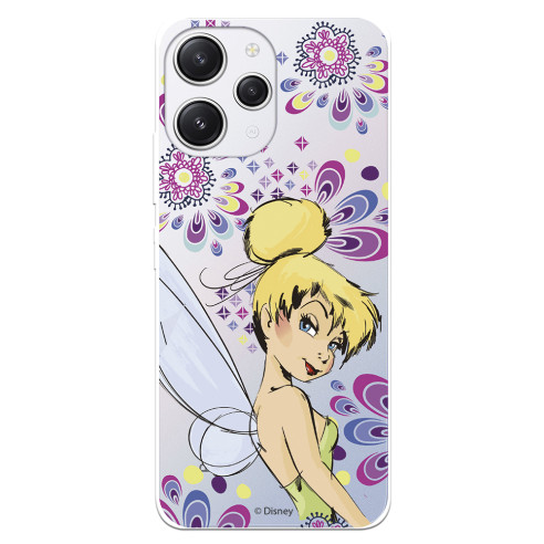 Funda para Xiaomi Redmi 12 Oficial de Disney Campanilla Flores - Peter Pan