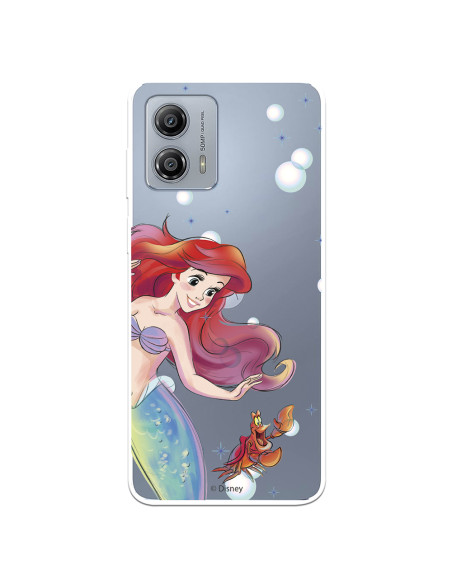 Funda para Xiaomi Poco C65 Oficial de Disney Ariel y Sebastián