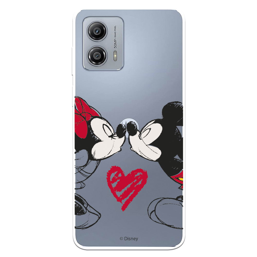 Funda para Oppo A74 4G Oficial de Disney Mickey y Minnie Beso - Clásicos  Disney