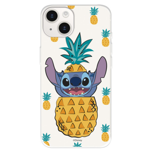 Funda para iPhone 15 Oficial de Disney Stitch Piñas - Lilo & Stitch