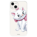 Funda para iPhone 15 Oficial de Disney Marie Silueta - Los Aristogatos