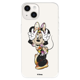 Funda para iPhone 15 Oficial de Disney Minnie Posando - Clásicos Disney