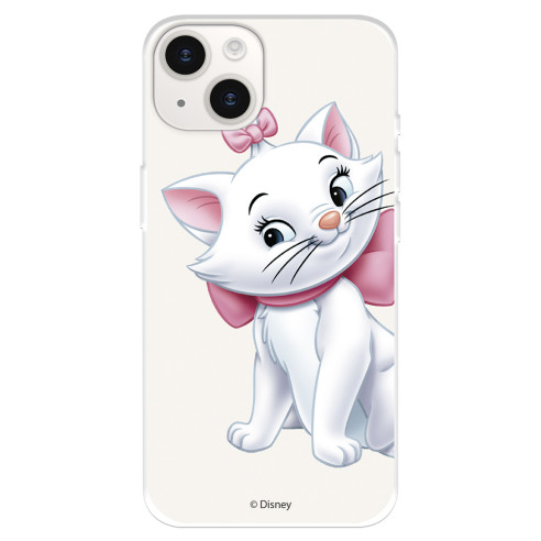 Funda para iPhone 15 Plus Oficial de Disney Marie Silueta - Los Aristogatos