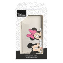 Funda para iPhone 15 Plus Oficial de Disney Mickey y Minnie Asomados - Clásicos Disney