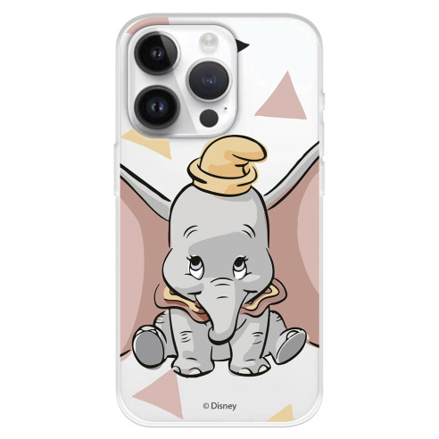 Funda para iPhone 15 Pro Oficial de Disney Dumbo Silueta Transparente - Dumbo