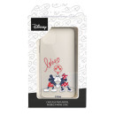 Funda para iPhone 15 Pro Oficial de Disney Mickey y Minnie Love - Clásicos Disney