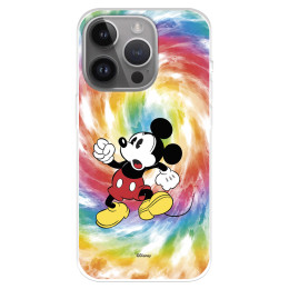Funda para iPhone 15 Pro Max Oficial de Disney Mickey Mickey Tye Die - Clásicos Disney