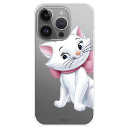 Funda para iPhone 15 Pro Max Oficial de Disney Marie Silueta - Los Aristogatos