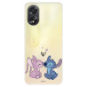 Funda para Oppo A38 Oficial de Disney Angel & Stitch Beso - Lilo & Stitch