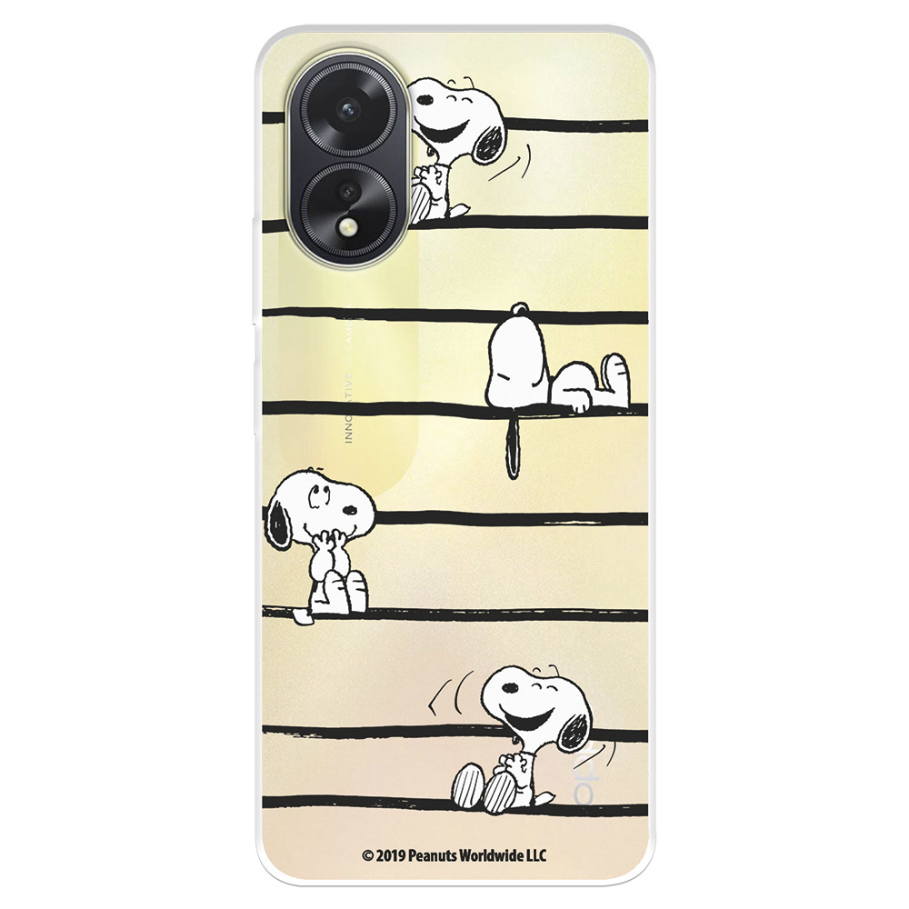 Funda para Xiaomi Poco X5 5G Oficial de Peanuts Snoopy rayas - Snoopy