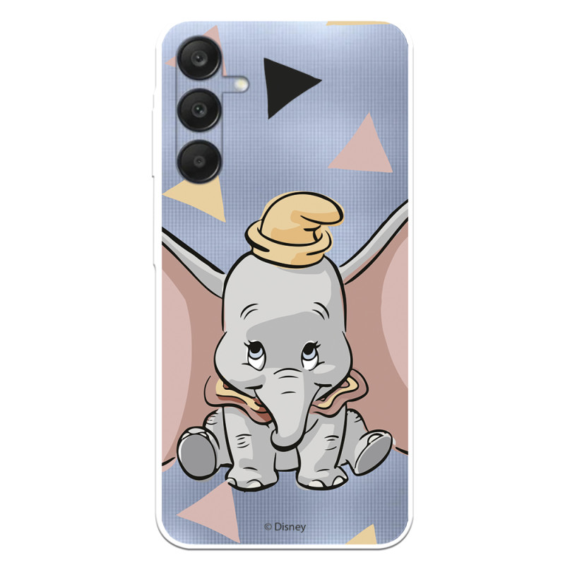 Funda para Samsung Galaxy A25 5G Oficial de Disney Dumbo Silueta Transparente - Dumbo