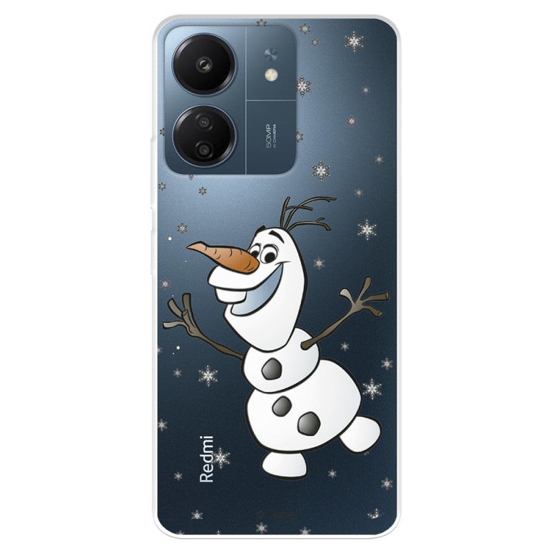 Funda para Xiaomi Redmi 13C Oficial de Disney Olaf Transparente - Frozen