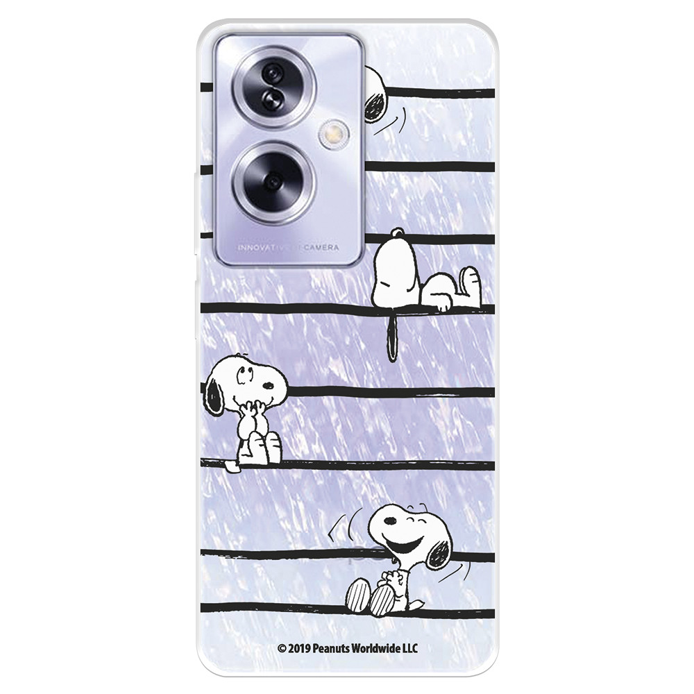 Funda para Xiaomi Poco X5 5G Oficial de Peanuts Snoopy rayas - Snoopy