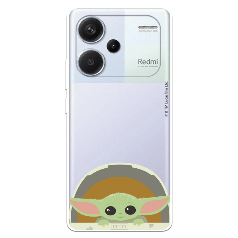 Funda para Xiaomi Redmi Note 13 Pro Plus 5G Oficial de Star Wars Baby Yoda Sonrisas - The Mandalorian