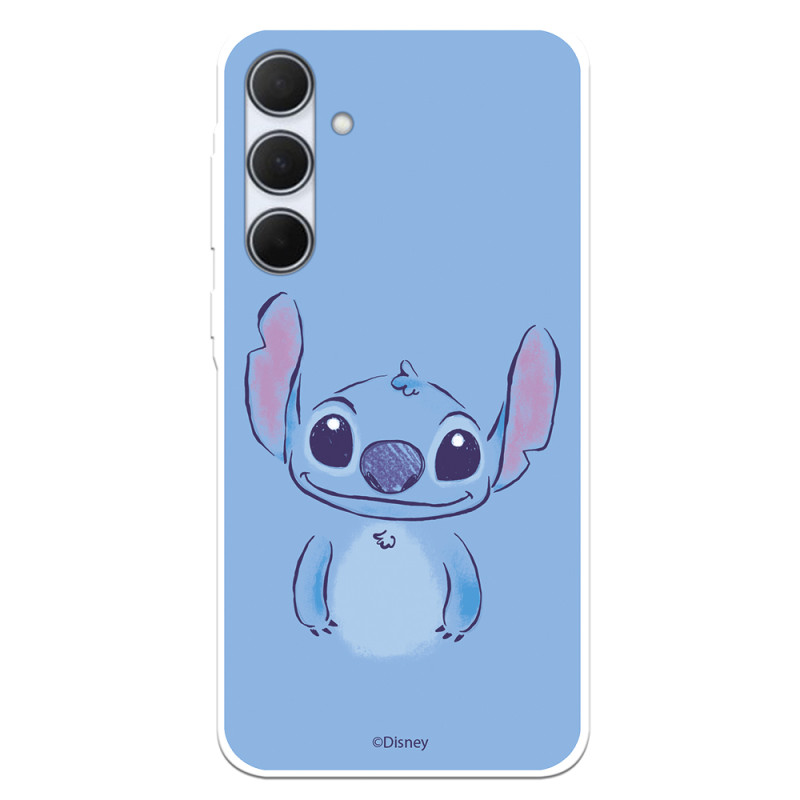 Funda para Samsung Galaxy A35 5G Oficial de Disney Stitch Azul - Lilo & Stitch