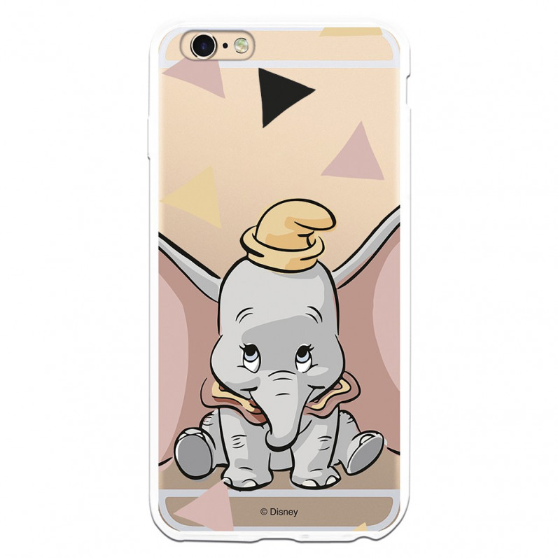 Carcasa Oficial Disney Dumbo silueta transparente para iPhone 6S Plus - Dumbo- La Casa de las Carcasas