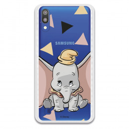 Carcasa Oficial Disney Dumbo silueta transparente para Samsung Galaxy A30 - Dumbo- La Casa de las Carcasas